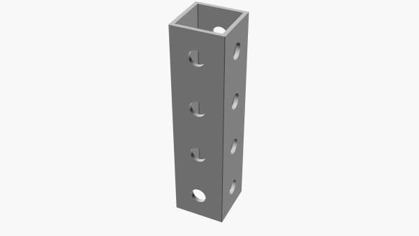 4 hole frame - sometimes required for linkages and structural elements