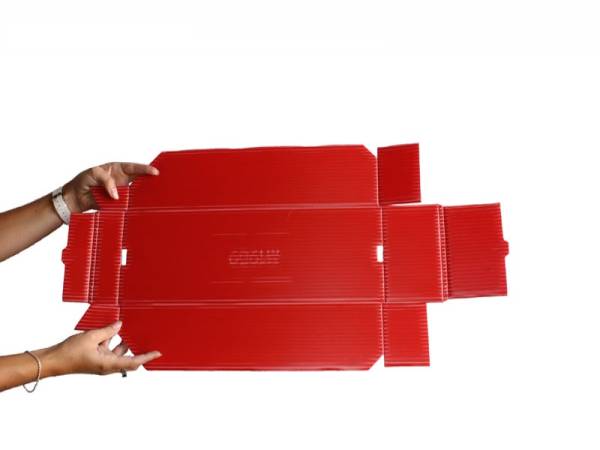 Foldable bin cut from Sheets Foldable bin cut from Sheets