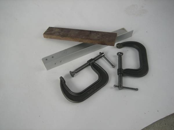 These two pieces clamp to the drill press table and help make accurate drilling... These two pieces clamp to the drill press table and help make accurate drilling...