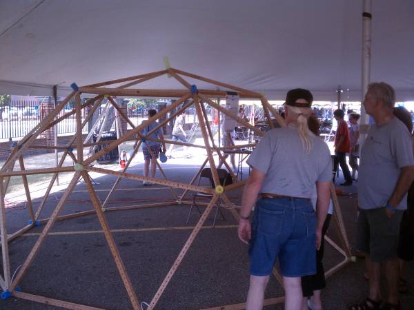 Grid dome Maker Faire Detroit 2012 Grid dome Maker Faire Detroit 2012