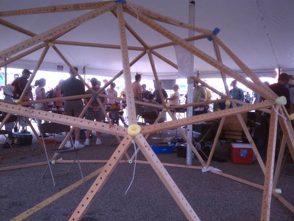 Grid dome Maker Faire Detroit 2012 Grid dome Maker Faire Detroit 2012