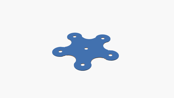 Geodesic dome plate Geodesic dome plate